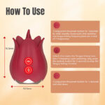 The Rose Toy with Tongue for Women Red - Image 4