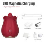 The Rose Toy with Tongue for Women Red - Image 6
