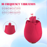 Unforgettable Rose Tongue Sucker Vibrator - Image 5