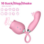 Rose Suction Cup Vibrant Slap Toy - Image 2