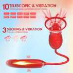 Tongue-Lick Rose Vibrator Toy - Image 2