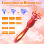 Telescopic Rose Suction Toy Vibe - Image 6