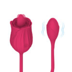 Rose-Lick Dual-Head Silicone Stimulator