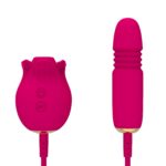 Rose Pleasure Combo Vibrating Expanding Sucking - Image 6