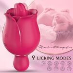 Rose Tongue Licking Toy G spot Hit Mini Vibrator - Image 4