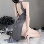 T-1020  Fun lingerie, cheongsam uniform, high slit, sexy, and free from nightclub lust - Image 8