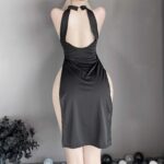 T-1020  Fun lingerie, cheongsam uniform, high slit, sexy, and free from nightclub lust - Image 2