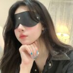 P-346 Leather blackout eye mask - Image 2