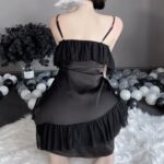 T-2549 Temptation thin suspender nightdress, dressing gown, bathrobe women's loungewear set - Image 9