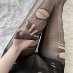 W-3030  Hand torn stockings open without taking off stockings ultra-thin and tear holes - Image 2