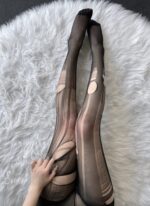 W-3030  Hand torn stockings open without taking off stockings ultra-thin and tear holes - Image 8