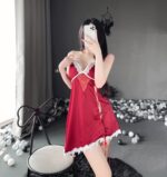 T-2534 Lace backless split nightdress - Image 5