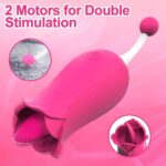Hermosa-2, Flower Clit Vibrator and Tongue Licker with G Spot Stimulator - Image 4