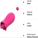 Hermosa-2, Flower Clit Vibrator and Tongue Licker with G Spot Stimulator - Image 7