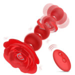 Rose Bead Vibrating Anal Plug
