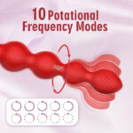 Rose Bead Vibrating Anal Plug - Image 3