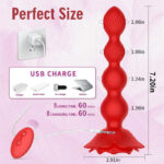 Rose Bead Vibrating Anal Plug - Image 5