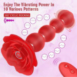 Rose Bead Vibrating Anal Plug - Image 2