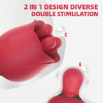 Double Vibration Telescopic Rose Vibrator - Image 3