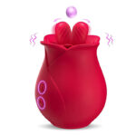 Dual-Tongued Rose Teaser Vibrator