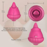 Tongue Tease Rose Clit Stimulator - Image 3