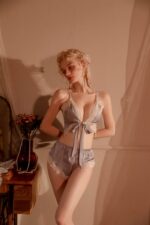 D-8590 Lace seductive spicy thin cut hollow lace up - Image 9