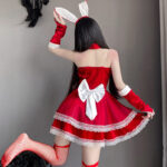 T-1051 Charming rabbit tube top dress bunny girl cos uniform sexy suspender nightdress - Image 7