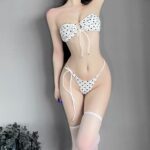 T 1028 Openwork Lace Up Three Point Underwear - Image 8