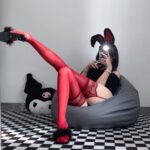 W-3201 Erotic mesh bandeau open crotch one-piece - Image 6