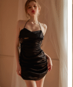 T-2020 Tiktok same style Lace Hollow-out Sexy Backless Strap Nightdress - Image 4