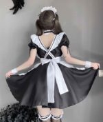 T-1229  Erotic lingerie sexy openwork seduction Japanese apron loli maid - Image 2
