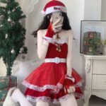 M-31 Patchwork Christmas-inspired stage skirt set