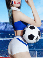 EU-1802 2024 FR Football Collection Sexy Cheering Apparel - Image 2