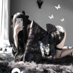 T-2172 Erotic lingerie dark Japanese kimono - Image 2