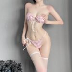 T 1028 Openwork Lace Up Three Point Underwear - Image 4