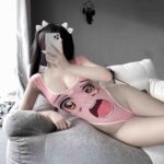 T-2477 Stretch open crotch one-piece swimsuit cosplay - Image 6