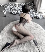 W-3101  Erotic mesh bandeau open crotch one-piece - Image 6