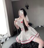T-2537 Female nurse seduces plus-size uniform sexy pajamas passion set role play - Image 4