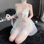 T-2541  Sweet mesh bride opens without taking off her jumpsuit uniform - Image 7