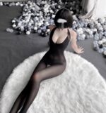 W-3109 Erotic mesh bandeau open crotch one-piece - Image 7