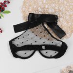 L-7004  New sexy transparent printing dot mesh ribbon binding sex set - Image 4